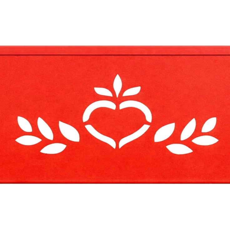 DanDiBo Gartenbank Metall Wetterfest Rot 120 cm 2 Sitzer Sitzbank Passion 121495 Eisen Blumenbank Garten – Bild 4