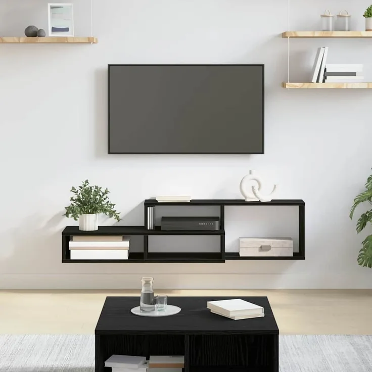 Wand-TV Stand, TV-Regal 120x25x28,5cm Holzwerkstoff