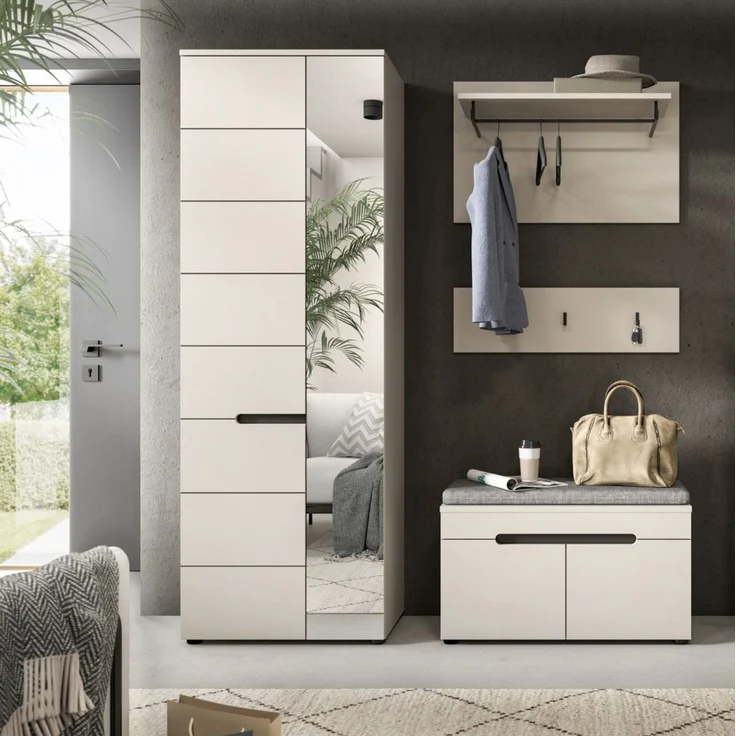 Garderobe Set 4-tlg. Cooper in Kaschmir 160 cm – Bild 5
