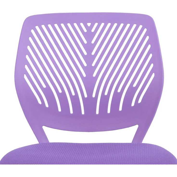 FurnitureR 2 Stück farbenfroher Stuhl, Computersitz, modern und verstellbar, Armlehne und Drehgelenk, Schreibtisch für Kinder, Arbeitszimmer, Arbeitsstuhl, Violett, Metall, Violett, 38,5x40 cm x – Bild 8