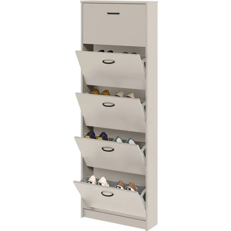 FMD Schuhschrank Step 5 Schuhkipper, 5 Schuhklappen, für schmale Flure, Tiefe: 17 cm