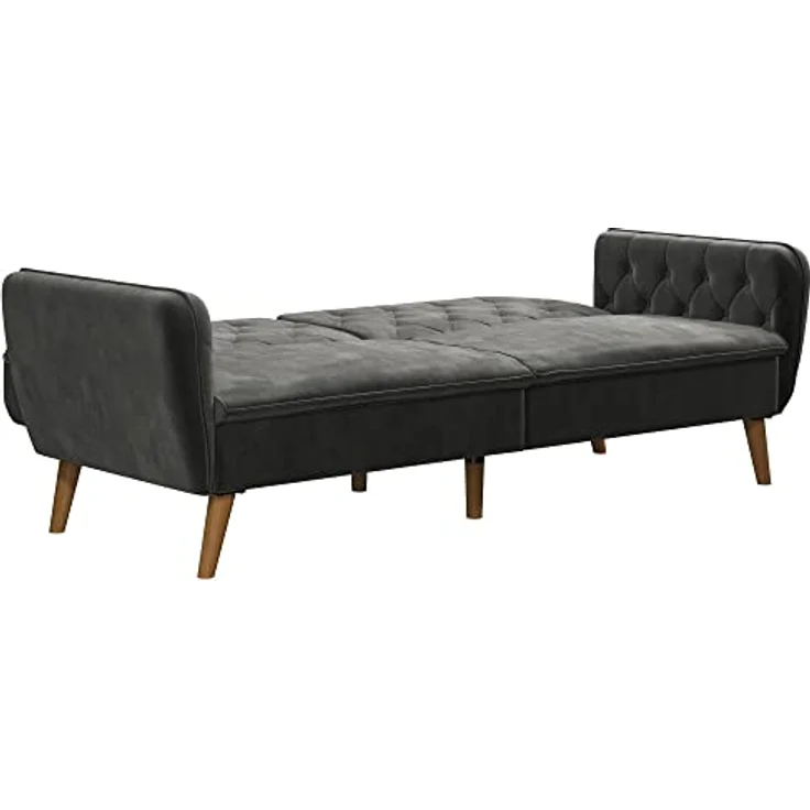 Tallulah Schlafsofa 3-Sitzer aus Samt Grau – Bild 4