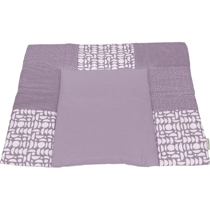 ULLENBOOM ® Wickelauflage 85x75 cm, Flieder (Made in EU) - Wickelunterlage Waschbar und für Unterwegs geeignet, Bezug: 100% OEKO TEX Baumwolle, Wickeltischauflage 75x85 – Bild 1