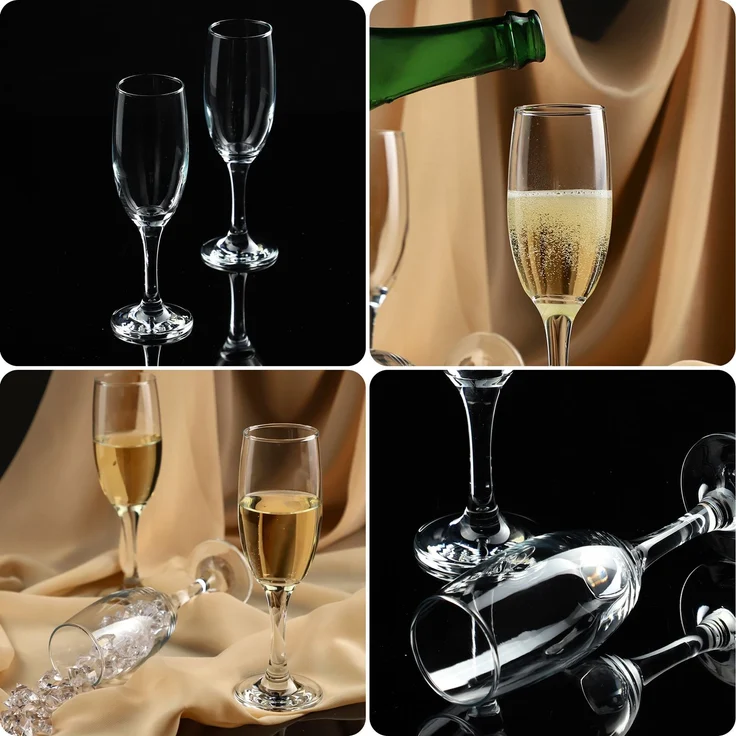 KADAX Champagnergläser Prosecco 190 ml 6-teiliges Gläserset – Bild 9