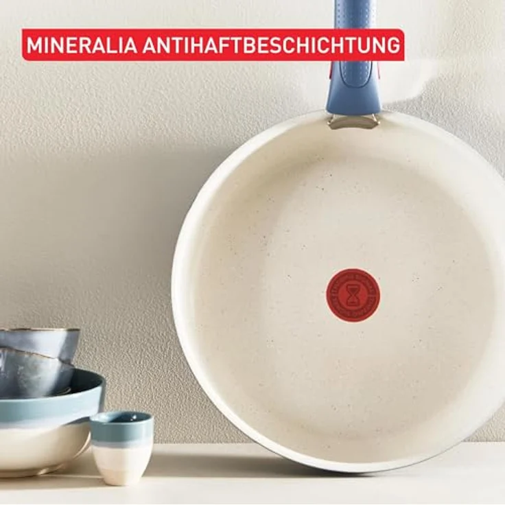 Tefal Ingenio Serenity Kochgeschirr-Set 4-teilig, Mineralia Antihaftversiegelung, platzsparend, stapelbar, für alle Herdarten, spülmaschinengeeignet, Blue Salt, L8294S04 – Bild 6