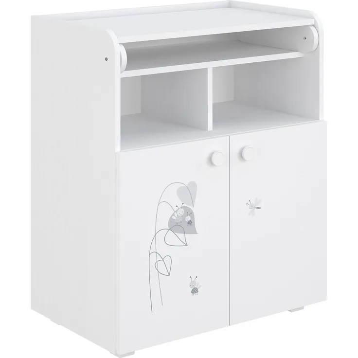Shefa Kids Wickelkommode 700 Amis Weiß - 70 x 86 x 47 cm - Abnehmbarer Wickelaufsatz