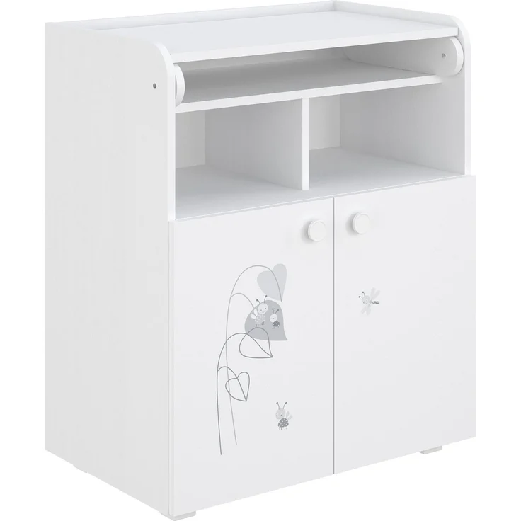 Shefa Kids Wickelkommode 700 Amis Weiß - 70 x 86 x 47 cm - Abnehmbarer Wickelaufsatz – Bild 1