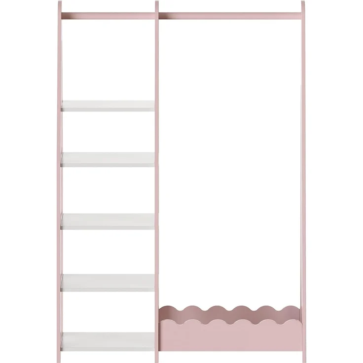 Kindergarderobe Vestnes 114x77x30 cm Cotton Candy/Weiß [en. casa] – Bild 5
