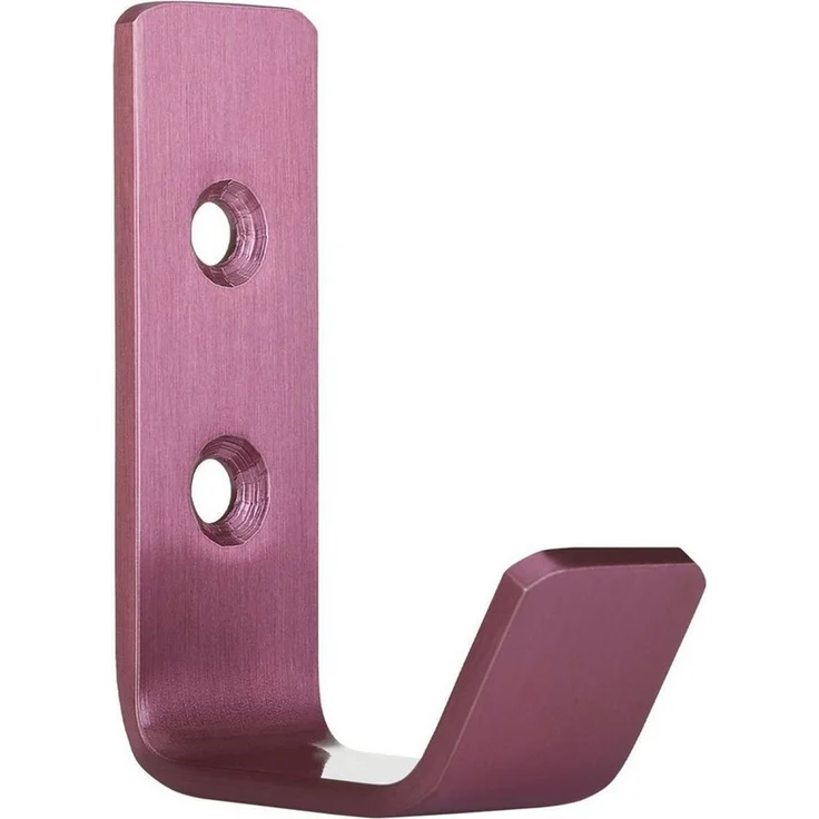 SO-TECH® Kleiderhaken Wandhaken, aus Edelstahl, 60 x 20 x 45 mm, (1-St), kleiner Jackenhaken mit abgerundeten Kanten pink – Bild 1