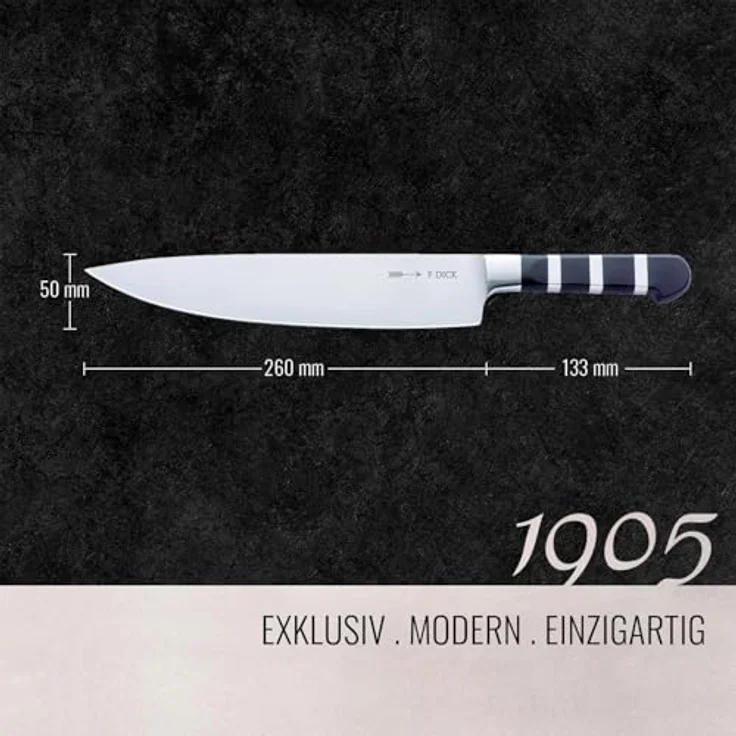 F. DICK Kochmesser Dick Küchenmesser 1905 Messer Klinge 26 cm, Kochmesser Stahl – Bild 3