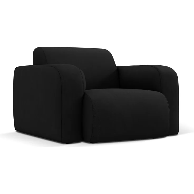 Micadoni Sessel Molino Strukturierter Stoff Schwarz – Bild 2