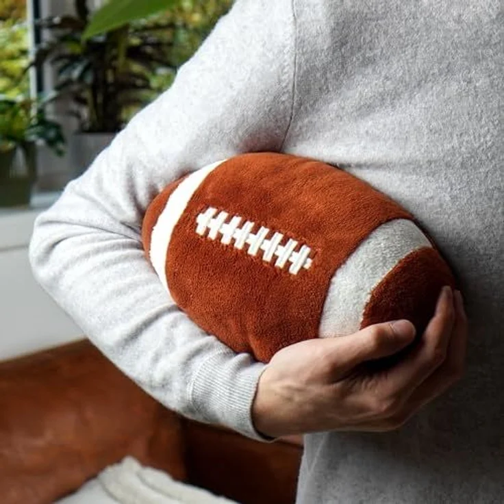 40YARDS Dekokissen American Football Kissen (maßstabsgetreu) - Indoor Football, Weiches Plüschkissen – Größe: 28 x 17 x 17 cm – Bild 3