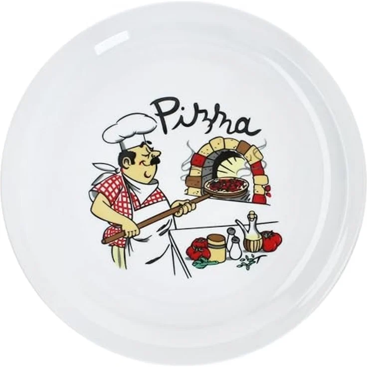 MamboCat Pizzateller 2er Set Mario XXL Pizzateller Ø33,5cm 2 Pers. Teller Pizza Bäcker – Bild 3