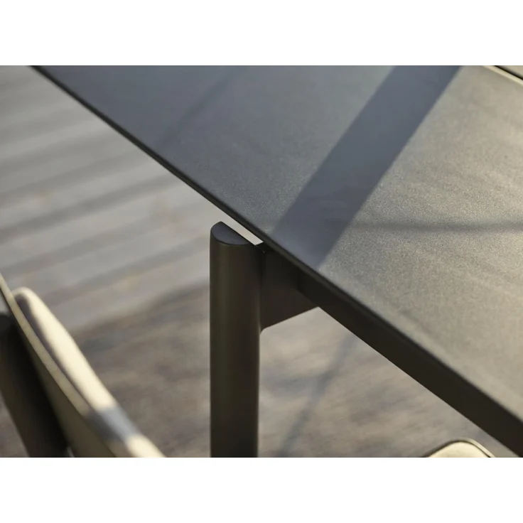 Gartenesstisch B45, 250 cm aus Aluminium, modern, anthrazit, für 8–10 Personen, Outdoor – Bild 6