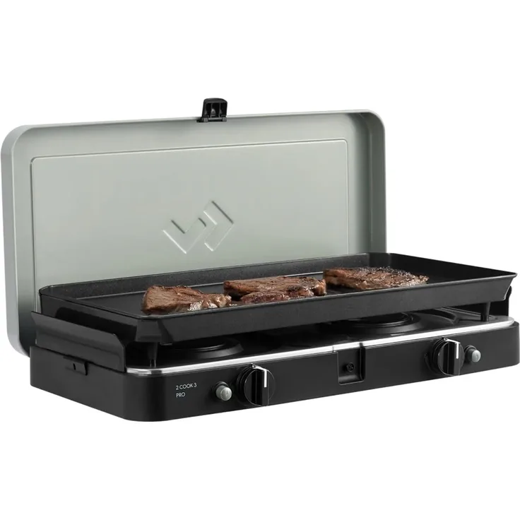 CADAC 2 Cook 3 Pro Plancha – Gaskocher mit Grillplatte, 50 mbar