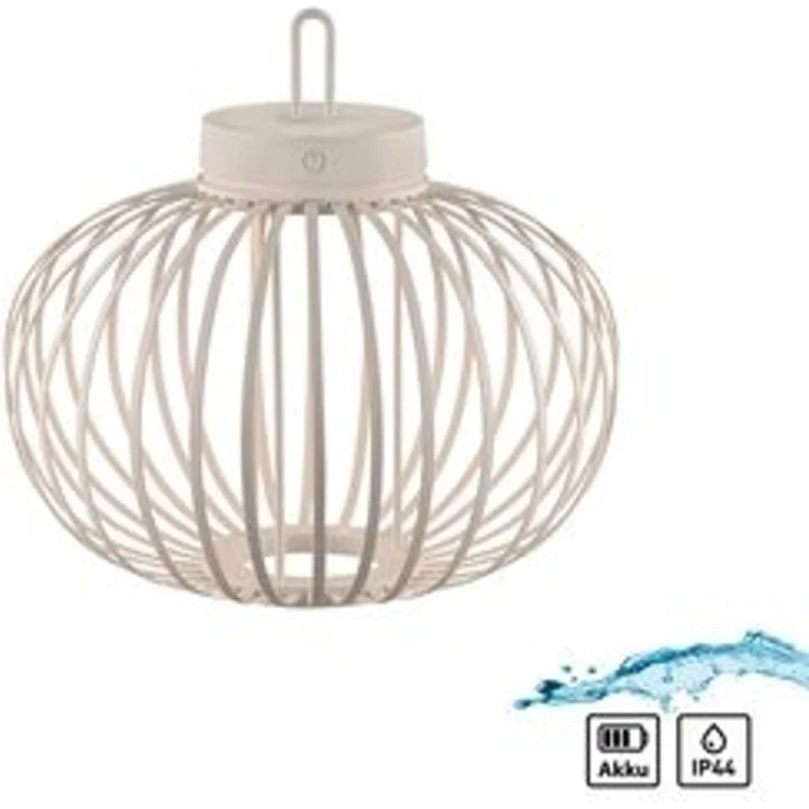 JUST LIGHT Pendelleuchte AKUBA, Dimmfunktion, LED fest integriert, Warmweiß, Akkuleuchte – Bild 6