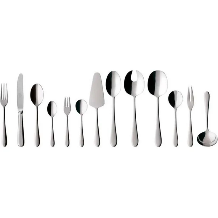 Villeroy & Boch – Oscar Tafelbesteck 68 teilig 12 Personen, Spülmaschinenfest, Rostfrei, Besteck Edelstahl, Essbesteck, Besteckset, Messer, Gabel, Löffel, Küchen Besteck Set, Edelstahl – Bild 4