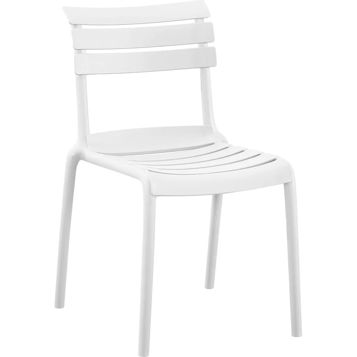 Gartenmöbel-Set KLARA mit 2 Stühlen - 190x72x82cm, Kunststoff, Weiß | Balkonset Gartenset Tisch mit Stühlen Bistroset Outdoor – Bild 7