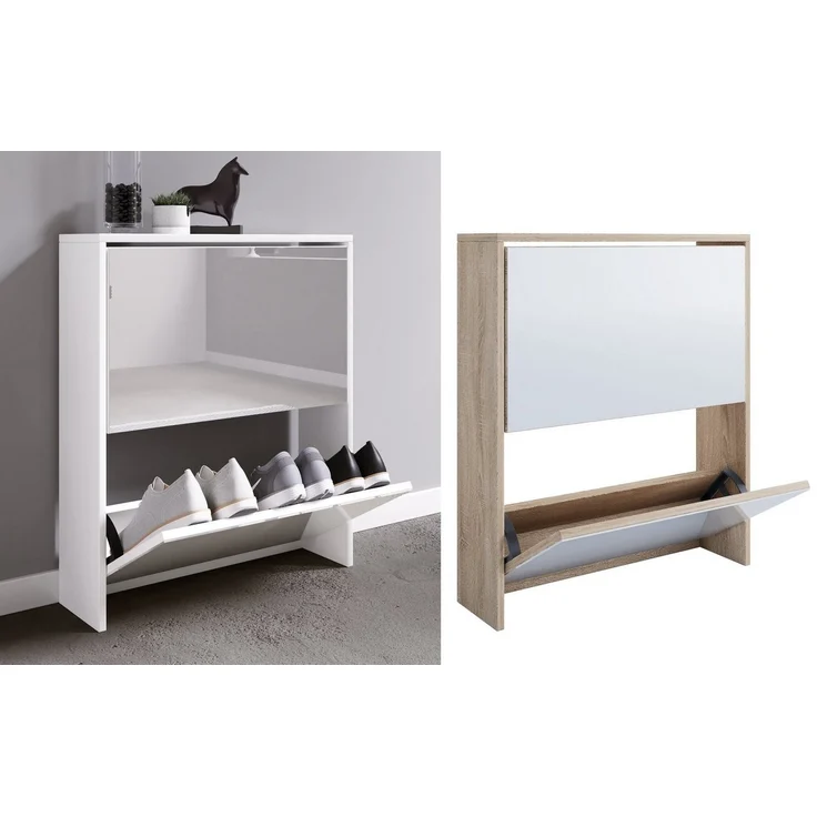 VCM Schuhschrank Stido 917471 Weiß H. 73 x B. x 63 x T. 17 cm – Bild 1