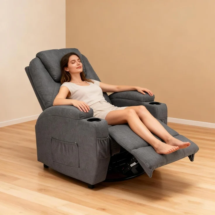 Thanaddo Massagesessel Relaxsessel Massagesessel Fernsehsessel, mit Liegefunktion – Bild 2