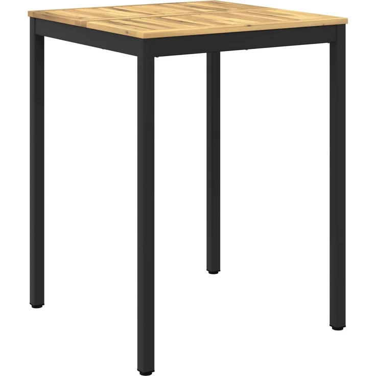 vidaXL Gartenbar-Tisch NAARDEN Weiß gewaschen und Schwarz 901776 – Bild 2