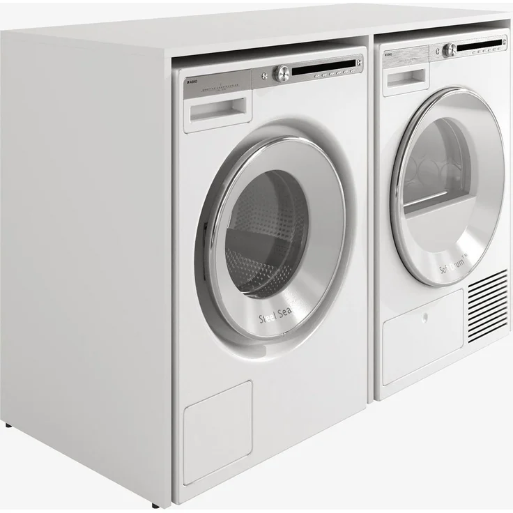 Platan Room Waschmaschinenumbauschrank DORA Waschmaschinenschrank 130 cm breit Überbauschrank Waschmaschine oder Wäschetrockner Schrank für Bad