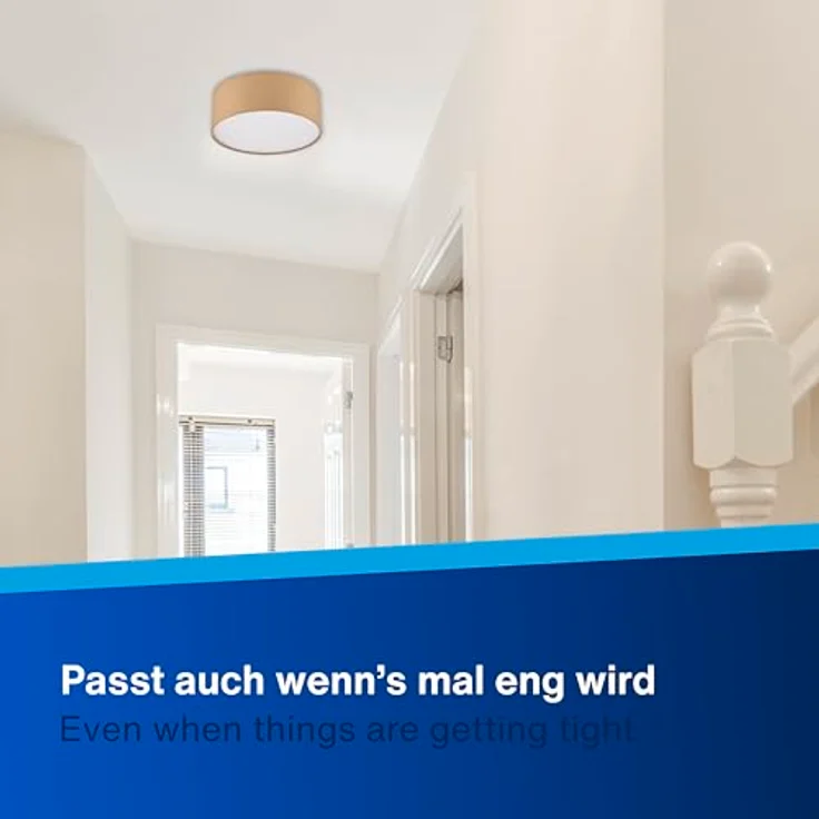 REV Deckenleuchte - Deckenlampe rund 30cm mit Stoff-Lampenschirm im modernen Look – ideal für Schlafzimmer, Wohnzimmer & Kinderzimmer, jute – Bild 10