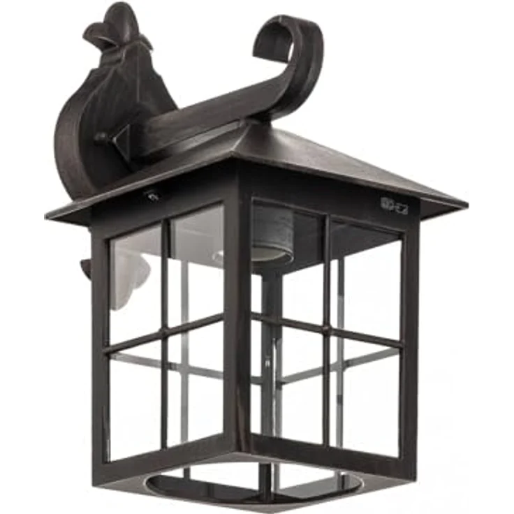 Lindby Wandleuchte außen Ida, Retro Vintage Antik, Aluminium, 1-flammig E27, IP23 Schutz, für Terrasse, Balkon und Garten – Bild 1