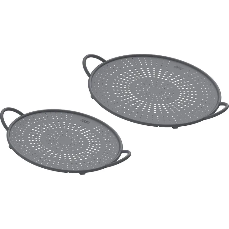 Kuhn Rikon Silikon Spritzschutz grau 2er-Set