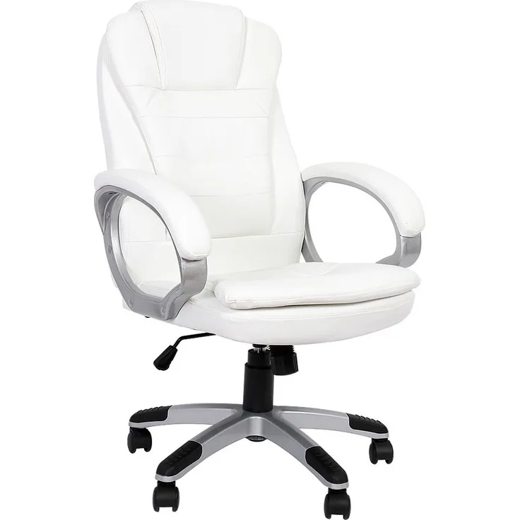 Schreibtischstuhl Weiß 120 KG Chefsessel Computersitz Bürostuhl Drehstuhl Office