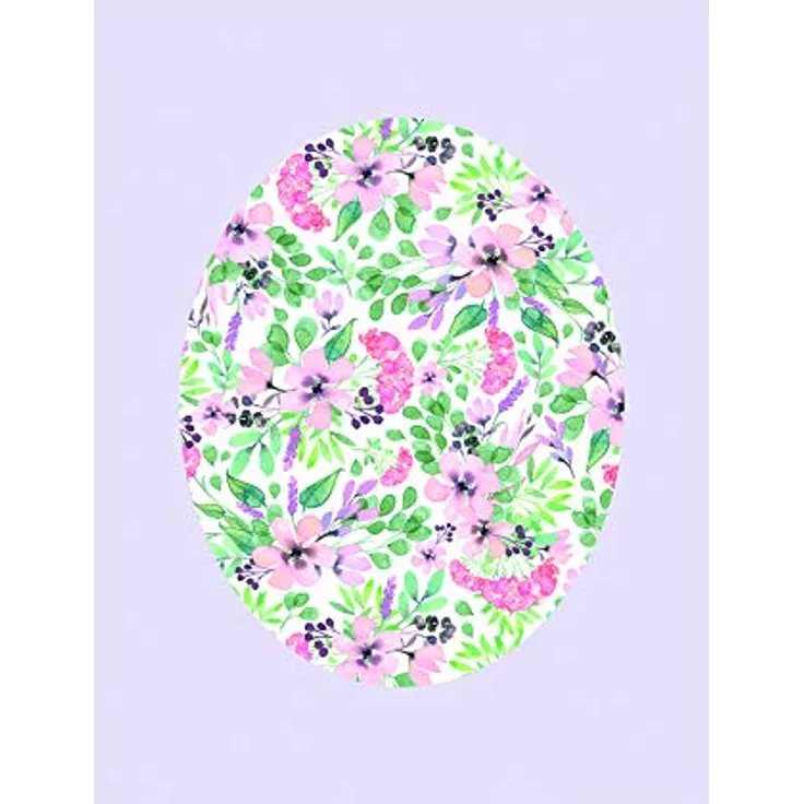 Komar Wandbild Shelly Patterns Lavender, Kunstdruck auf hochwertigem Fotopapier, 40 x 50 cm, ohne Rahmen