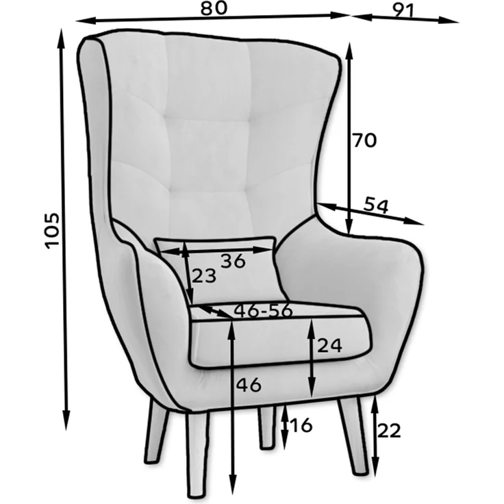 Eltap Arti 1F Sessel (Monolith 84) – Bild 6