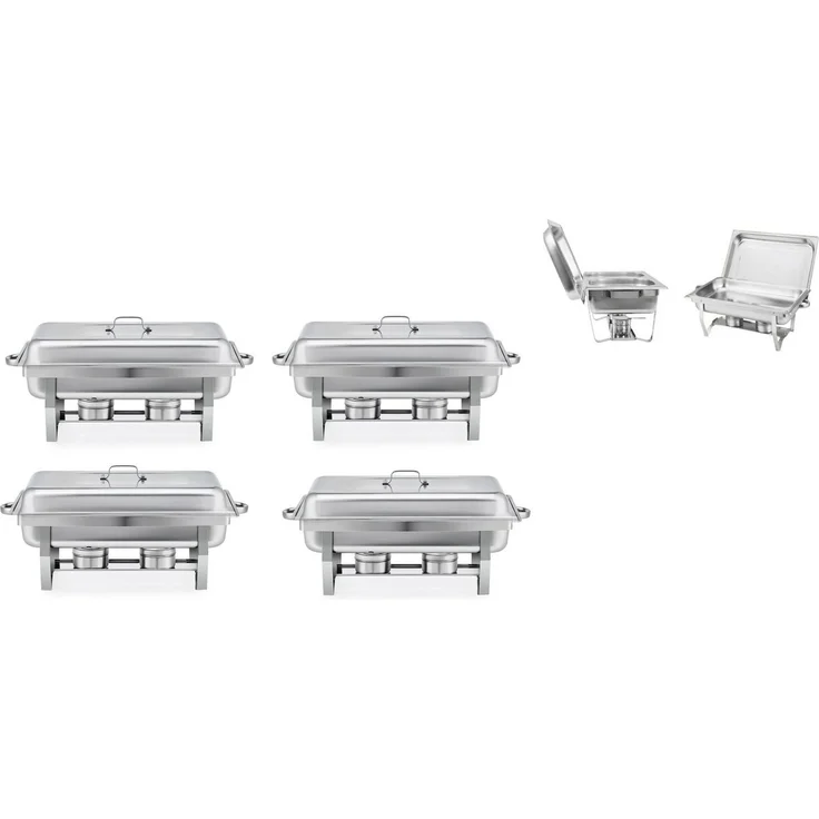 4 x Warmhaltebehälter Speisenwärmer Wärmebehälter Buffetwärmer Catering CHAF01 – Bild 1