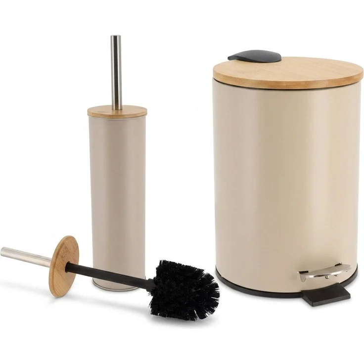 LikeKa Badaccessoire-Set 2 teilig Toilettenbürste und Kosmetikeimer matt mit Absenkautomatik – Bild 4