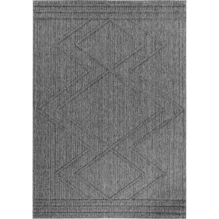 Outdoor Teppich Piero rechteckig - 120x170 cm - Grau