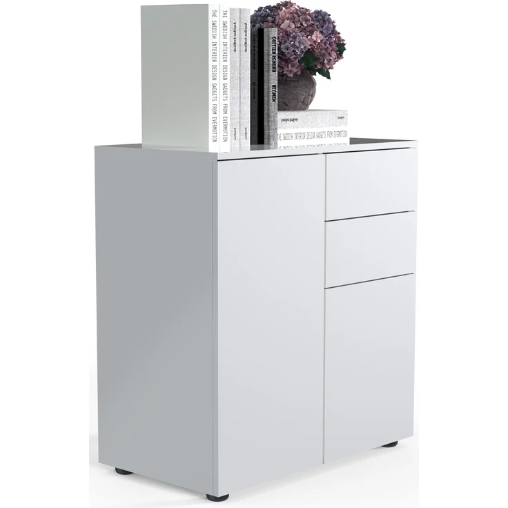 VCM Kommode & Sideboard Dalosa 918337 Weiß H. 77 x B. 70 x T. 39cm – Bild 1