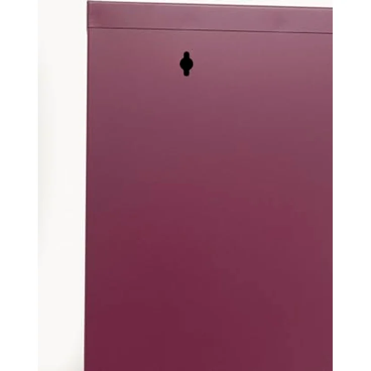 Kare Design Schuhschrank Caruso, Beere, 173 x 50 x 15 cm, Schuhablage, Schuhkipper, Schuhregal, mit 3 Klappen, für 6 Paar Schuhe, Stahl, Schmal, Platzsparend, Hoch, Eingangsbereich – Bild 5