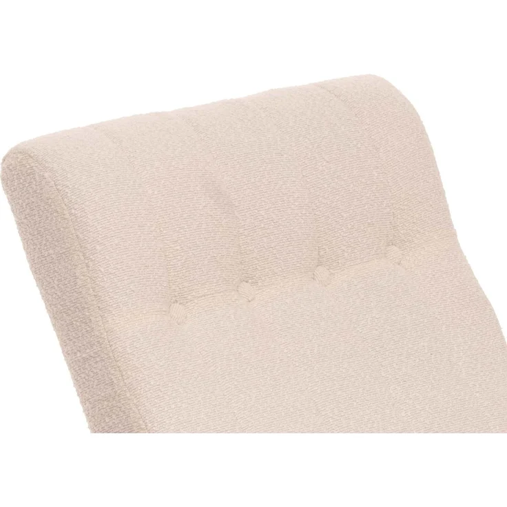 Schaukelstuhl HWC-K10, Relaxsessel, Holz FSC® Stoff/Textil Bouclé (450g/m²) ~ creme, Gestell natur – Bild 5