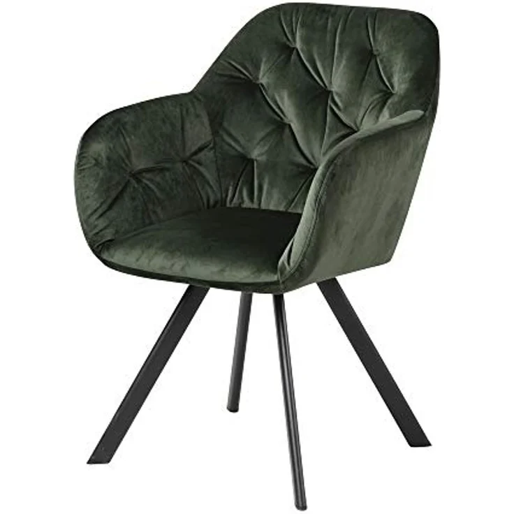 Selsey Polsterstuhl, Dunkelgrün, 57,5 x 61,5 x 81,5, 5903025349800 – Bild 1