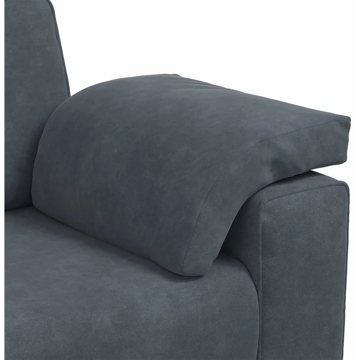 vidaXL Zweisitzer-Sofa Dunkelgrau 180x77x82 cm Samt 4105268 – Bild 6