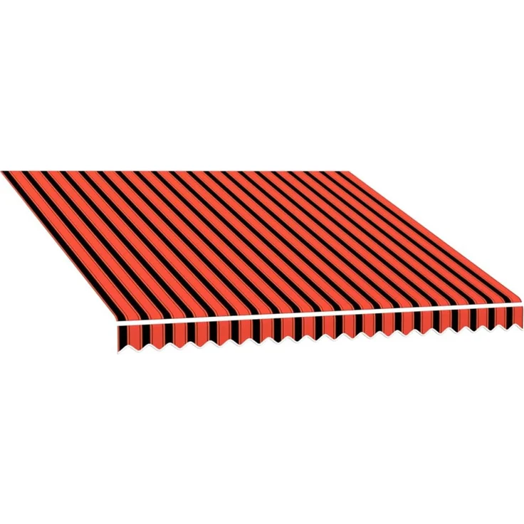 vidaXL Markisenersatzstoff Orange und Braun 300x250 cm Polyester 3444237 – Bild 2