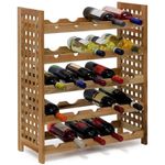 Weinregal Walnuss für 25 Flaschen