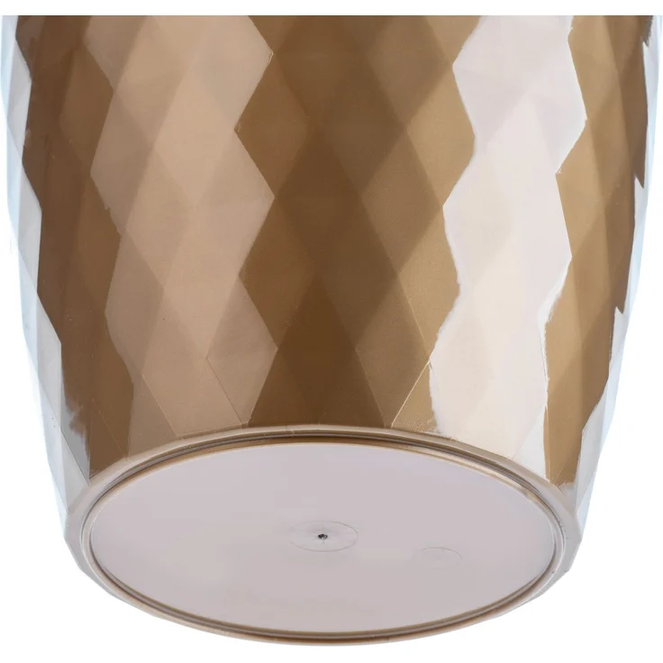 KADAX Kunststoff-Blumentopf mit Ständer, Blumenabdeckung, 16 cm, Gold – Bild 3