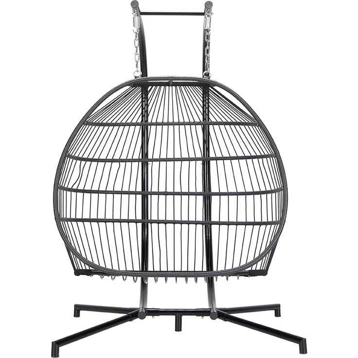 HOME DELUXE Hängesessel LOMA – 2 Sitzer Schwarz – Bild 12