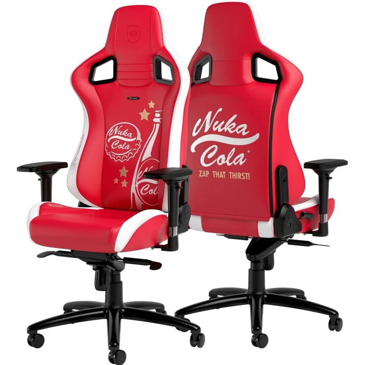 noblechairs Epic Gaming Stuhl Nuka Cola Edition, Bürostuhl Ergonomisch, Kopf- und Lendenstütze, Entwickelt für Nutzer bis 120kg und 1,85 Meter Hoch – Bild 4