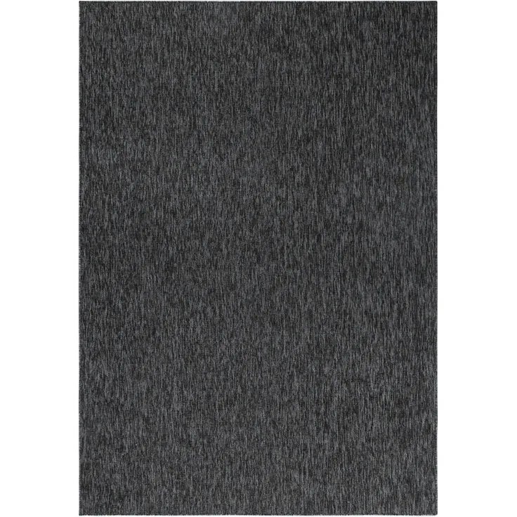 XXXL Flachwebeteppich Nizza Anthrazit, rechteckig 200x290 cm, Oeko-Tex® Standard 100, schmutzabweisend, für Fußbodenheizung geeignet, pflegeleicht, strapazierfähig