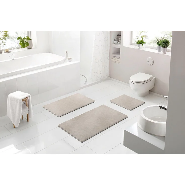 Badematte >MOLENA< in cappuccino, 100% Polyester MAGICSOFT - 120x70x2,8 (LxBxH) – Bild 2