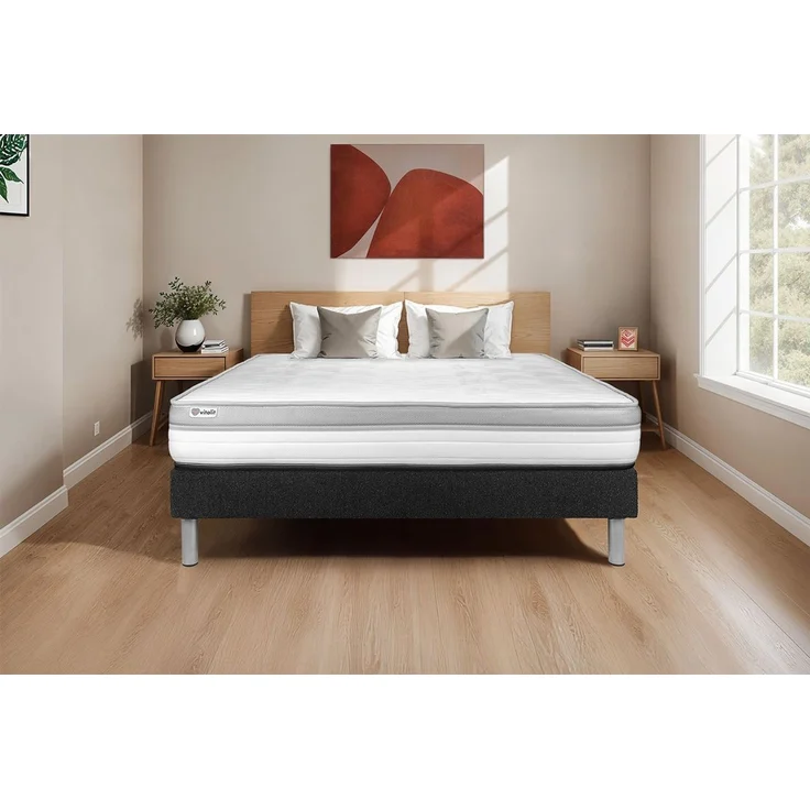 Matratzenset VITAL RELAX 135 x 190 cm Bettrahmen Kit schwarz – Bild 1