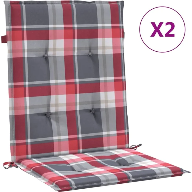 vidaXL Gartenstuhlauflagen für Niedriglehner 2 Stk. 100x50x3 cm 314152 – Bild 2