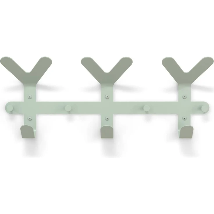 Spinder Design FRONDO Garderobe aus Stahl im modernen Farbton Dusty Green 66x8,5x37,5 cm – Bild 2